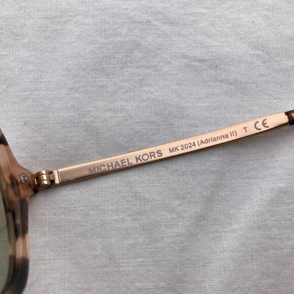 Michael Kors Women MK 2024 316213 Adrianna II Pink Tort Sunglasses Brown Lens - Picture 11 of 13